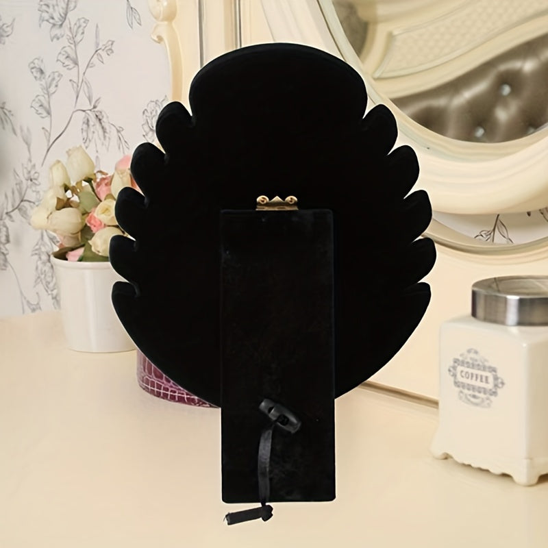 3pcs Black Velvet Jewelry Display Rack with Multiple Hooks - Durable Plastic Necklace & Bracelet Organizer for Home, Boutique, Salon - Tangle-Free Storage, Elegant Jewelry Tower, Jewelry Display for Selling, Boutique Essentials, Jewelry Towers