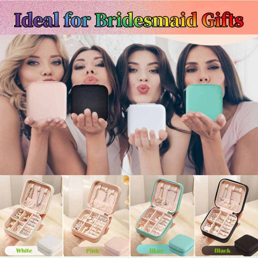 8/20pcs Travel Jewelry Case Bulk Bridesmaid Gift Boxes Small Jewelry Box Mini Organizer Box for Women, Perfect Gift for Valentine's Day, Mother's Day, Christmas, and Graduation Season