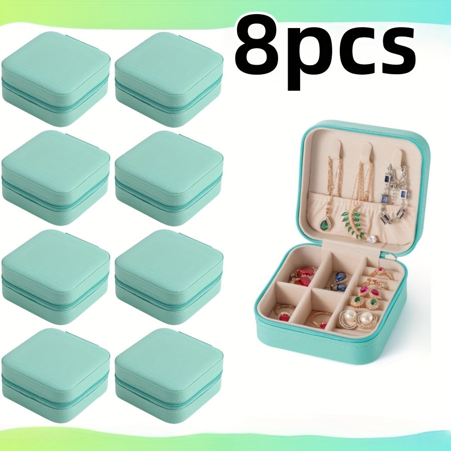 8/20pcs Travel Jewelry Case Bulk Bridesmaid Gift Boxes Small Jewelry Box Mini Organizer Box for Women, Perfect Gift for Valentine's Day, Mother's Day, Christmas, and Graduation Season
