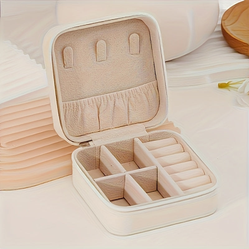 12pcs Faux Leather Jewelry Storage Box, Portable Earring Organizer, Perfect for Travel and Daily Use, Includes Ideal Bridesmaids Gift Set, Suitable for Valentine'S Day and New Year, Jewelry Boxes