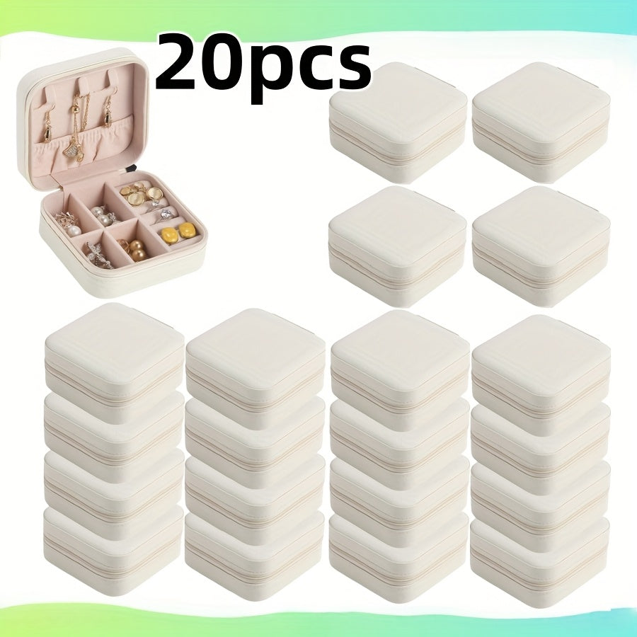 8/20pcs Travel Jewelry Case Bulk Bridesmaid Gift Boxes Small Jewelry Box Mini Organizer Box for Women, Perfect Gift for Valentine's Day, Mother's Day, Christmas, and Graduation Season