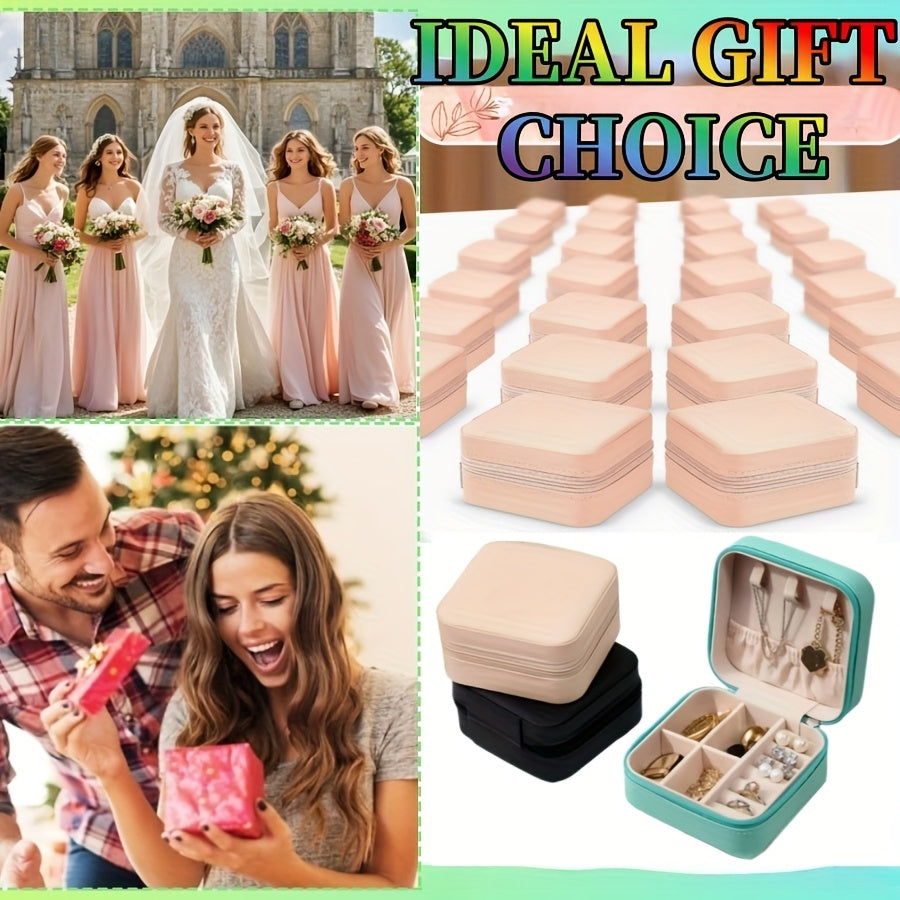 8/20pcs Travel Jewelry Case Bulk Bridesmaid Gift Boxes Small Jewelry Box Mini Organizer Box for Women, Perfect Gift for Valentine's Day, Mother's Day, Christmas, and Graduation Season