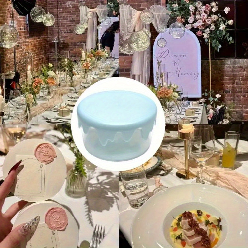 16pcs set of simulated wave-edge circular storage boxes - Pastel multi-functional jewelry, hair ties, rubber band organizer, durable plastic handicraft accessories and home decoration items, jewelry storage box 6colors