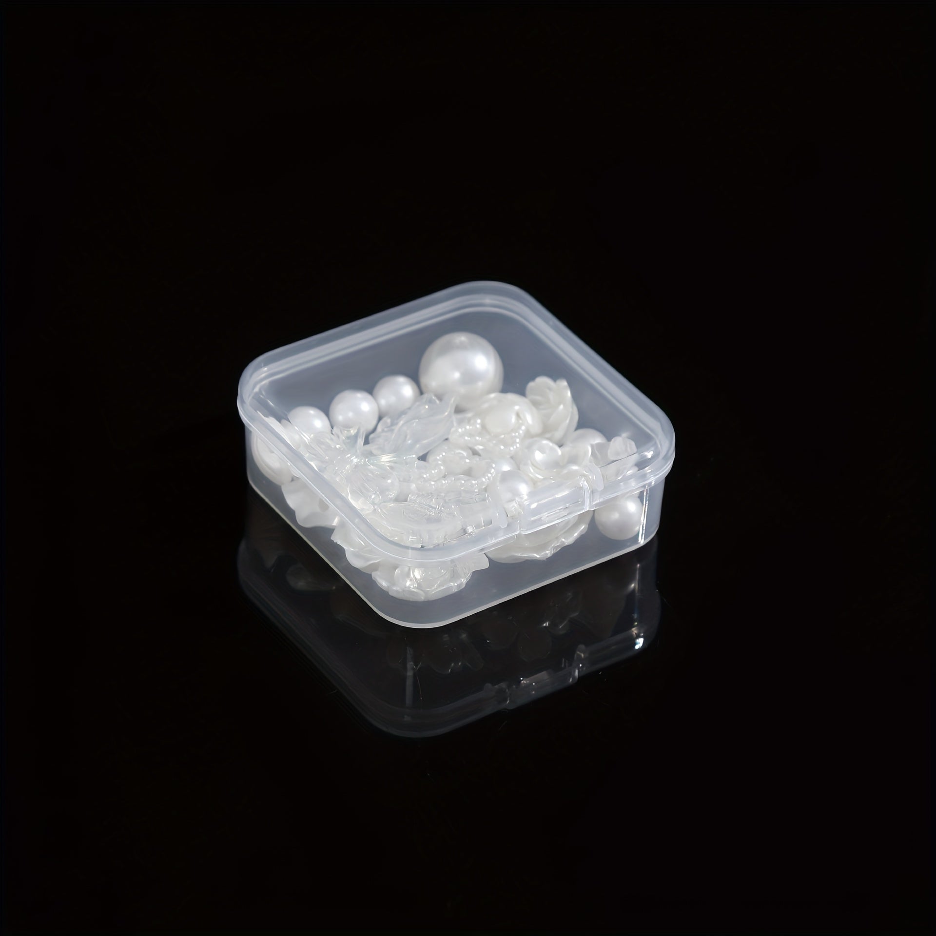 Large capacity jewelry box with 30 compartments, transparent plastic storage box equipped with small storage containers, very suitable for organizing pearls, jewelry and small objects, Jewelry Boxes