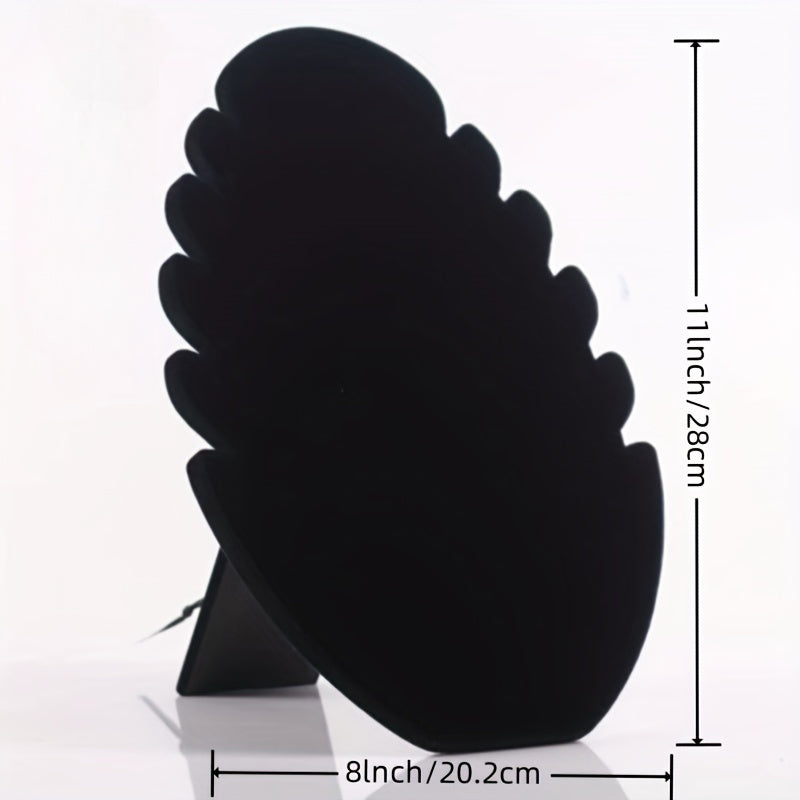 3pcs Black Velvet Jewelry Display Rack with Multiple Hooks - Durable Plastic Necklace & Bracelet Organizer for Home, Boutique, Salon - Tangle-Free Storage, Elegant Jewelry Tower, Jewelry Display for Selling, Boutique Essentials, Jewelry Towers