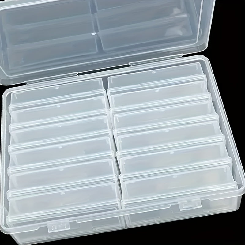 Large Capacity Jewelry Box - 12 Independent Compartments, Transparent Portable Storage Organizer for Hair Accessories, Necklaces, and Rings, Jewelry Chests
