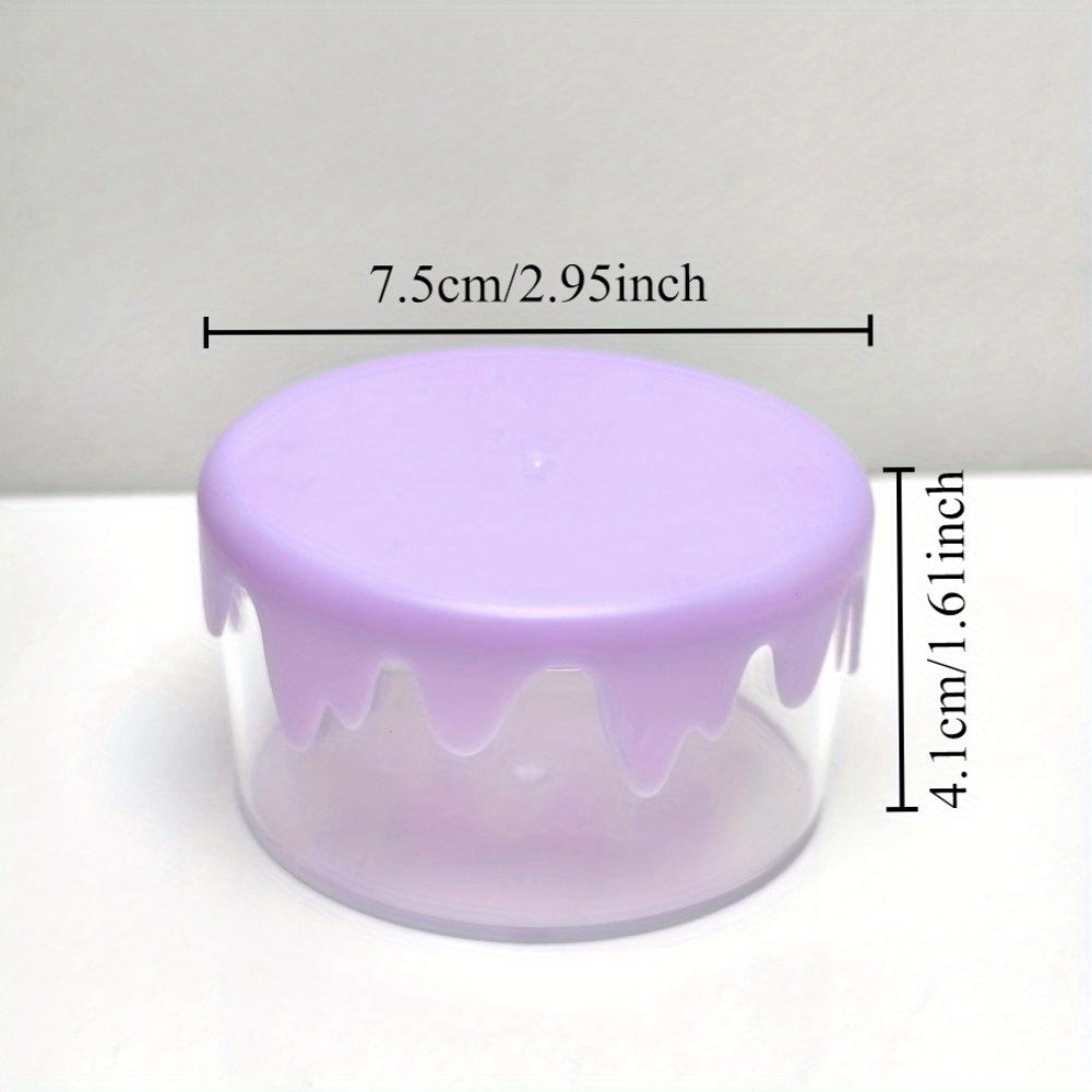 16pcs set of simulated wave-edge circular storage boxes - Pastel multi-functional jewelry, hair ties, rubber band organizer, durable plastic handicraft accessories and home decoration items, jewelry storage box 6colors