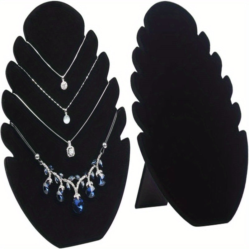 3pcs Black Velvet Jewelry Display Rack with Multiple Hooks - Durable Plastic Necklace & Bracelet Organizer for Home, Boutique, Salon - Tangle-Free Storage, Elegant Jewelry Tower, Jewelry Display for Selling, Boutique Essentials, Jewelry Towers