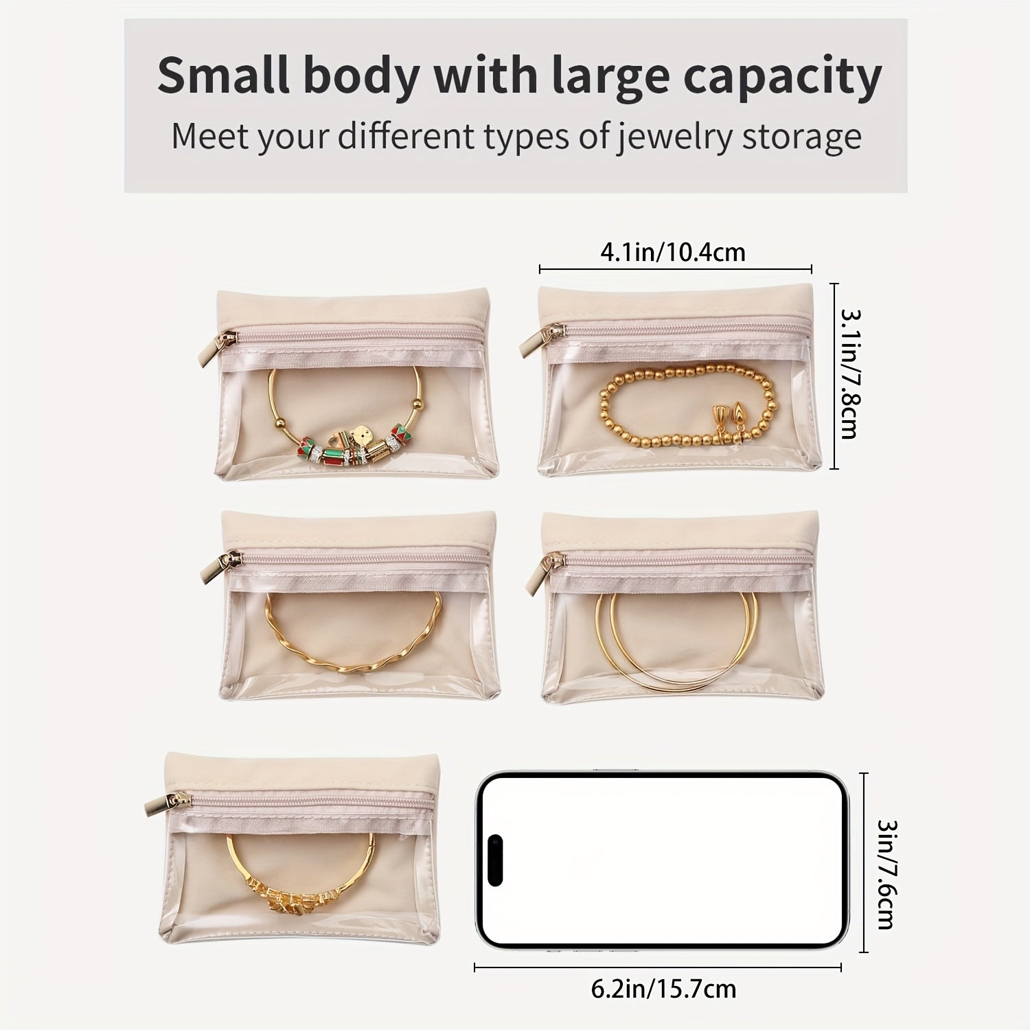 Travel Jewelry Bags - 12pcs Storage Pouches Organizer Case for Women