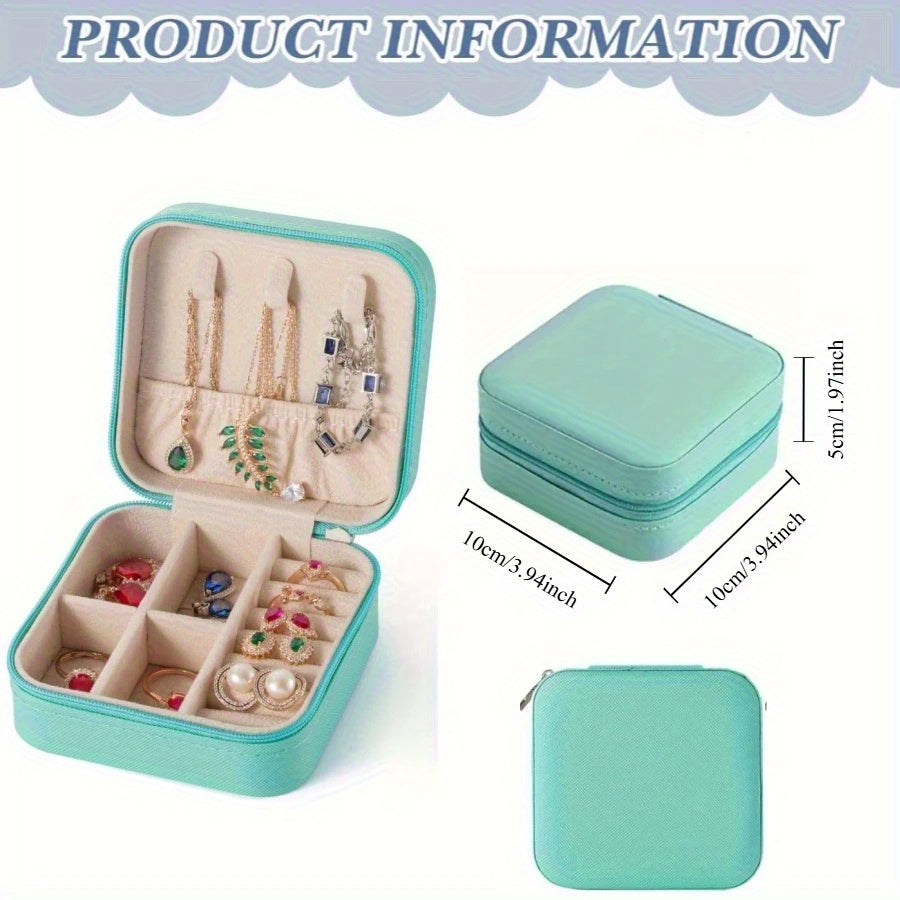 20/10/8pcs Travel Jewelry Case Bridesmaid Gifts Box, for Jewelry Storage, PU Leather Portable Earring Storage Box for Women Bridesmaid Proposal Gifts, Perfect Gift for Valentine's Day, Mother's Day, Christmas, and Graduation Season, Best for Christmas,