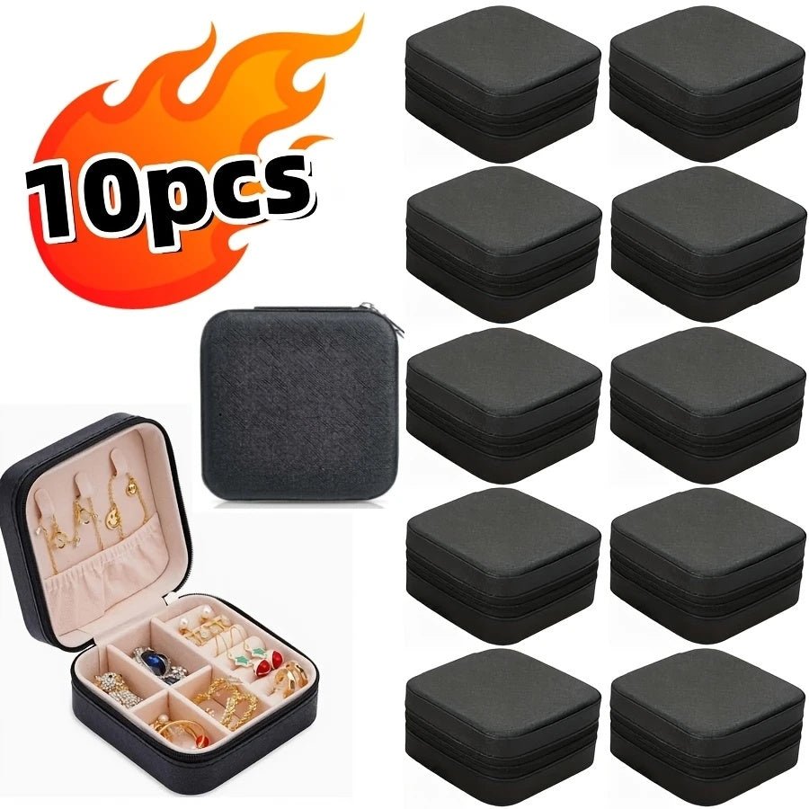 20/10/8pcs Travel Jewelry Case Bridesmaid Gifts Box, for Jewelry Storage, PU Leather Portable Earring Storage Box for Women Bridesmaid Proposal Gifts, Perfect Gift for Valentine's Day, Mother's Day, Christmas, and Graduation Season, Best for Christmas,