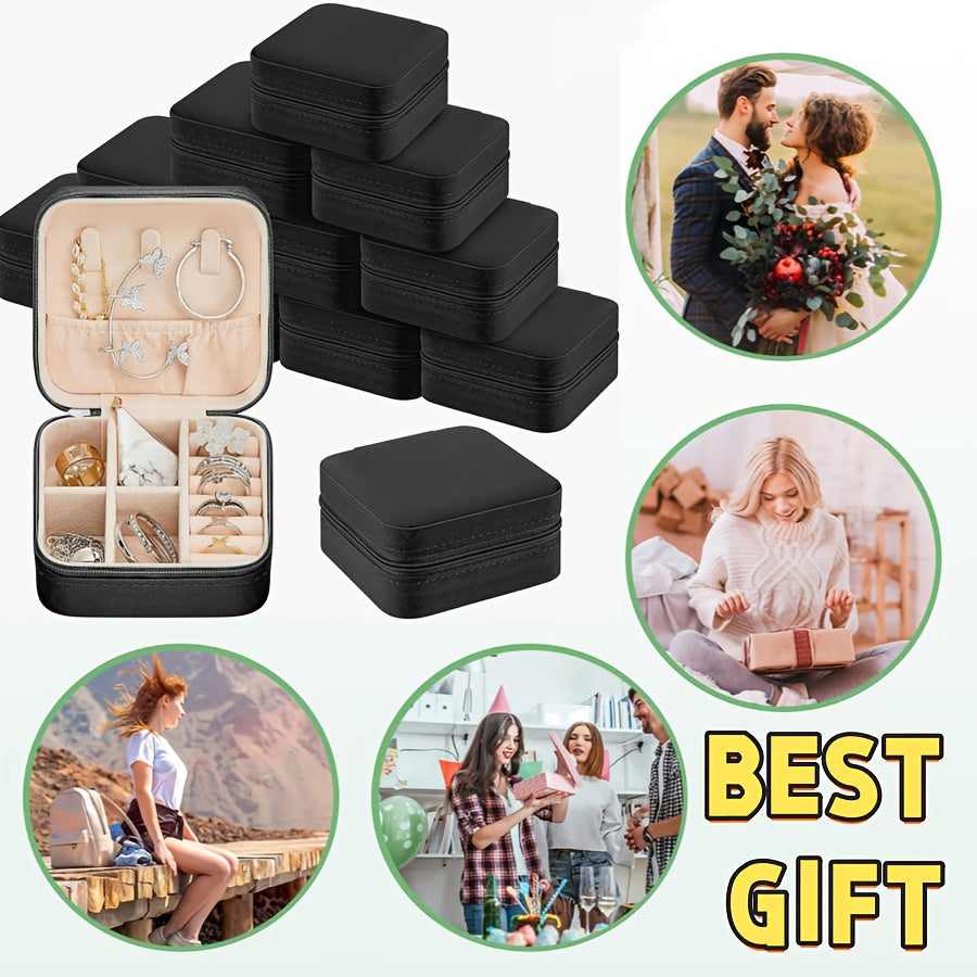 8/20pcs Travel Jewelry Case Bulk Bridesmaid Gift Boxes Small Jewelry Box Mini Organizer Box for Women, Perfect Gift for Valentine's Day, Mother's Day, Christmas, and Graduation Season